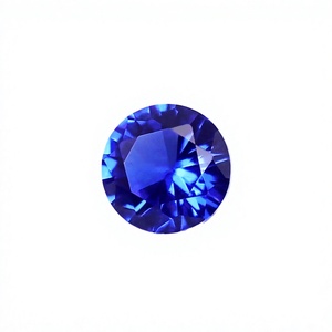 Alif International al por Mayor, 3mm-10mm 34 #   Corindón Sintético Azul Zafiro, Corte Brillante, Tratado Térmicamente, Efecto Fuego, para Joyería - Product Image 2