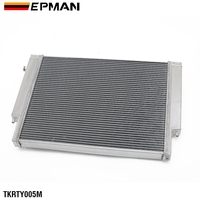 Radiateur EPMAN Racing entièrement en aluminium à 2 rangées pour BMW E36 318 323 325 328 M3 E36 1992-1998 Système de refroidissement TKRTY005M