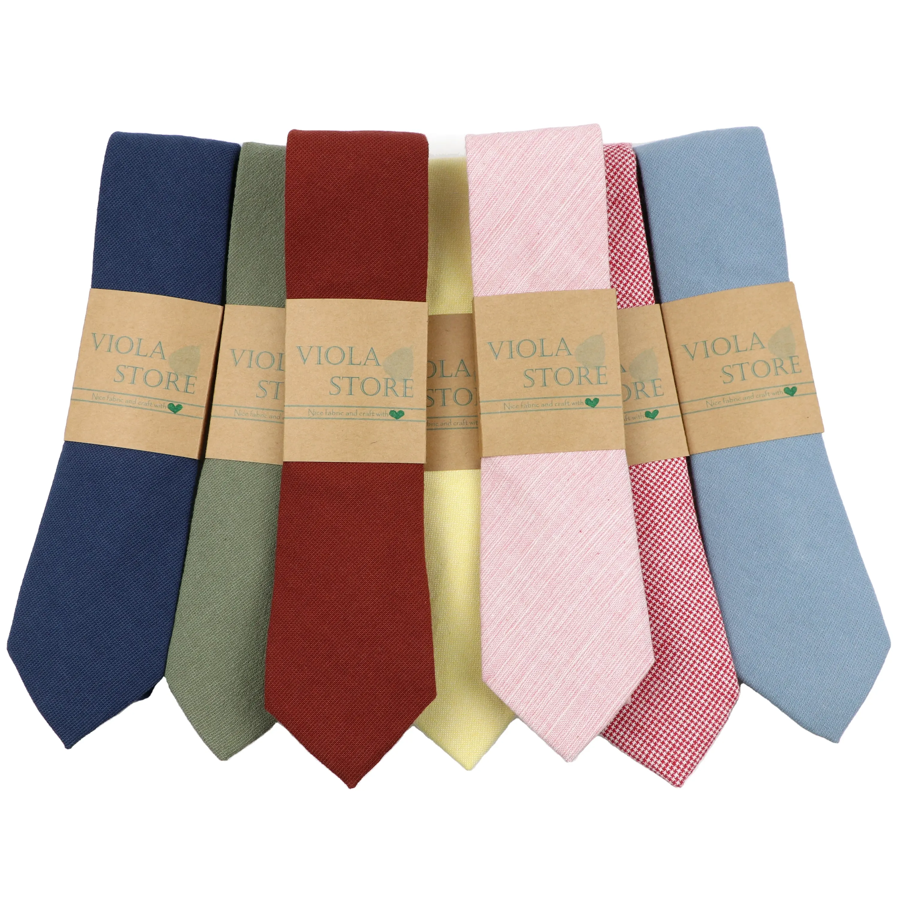 New Colorful Solid 100%Cotton Neck Tie 6cm Skinny Pink Sky Blue Dress Wedding Party Tuxedo Tie Gift BowTie Cravat Mens Accessory