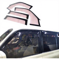 4 Visores de Ventana Anchos para Sol y Lluvia para Land Cruiser LC80 FJ80 1991-1997