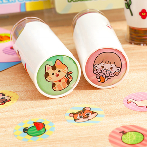 2025 mô hình động vật không thấm nước con dấu ma thuật Sticker stamper đồ chơi tái sử dụng không bị xỉn màu tem Tiền Thưởng trẻ em ma thuật Sticker stamper - Product Image 2