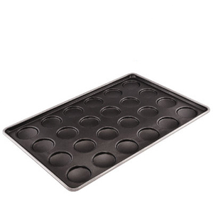 24 tazze 503x738x40mm acciaio alluminato 4 "<span class=keywords><strong>Hamburger</strong></span> panino Pan stampo da forno - Product Image 1