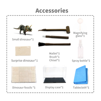 Jurassic world dinosaure Jouet os figurines réelles dinosaure fossile Jouet d'excavation pour enfants artisanat éducatif