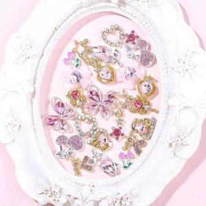 24 Uds Y2K aleación decoración de uñas 3D corazón estrella Arco cereza gema brillante accesorios suave <span class=keywords><strong>manicura</strong></span> Metal plástico francés <span class=keywords><strong>Navidad</strong></span> - Product Image 3