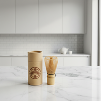Tube de rangement en papier Chasen, tube en papier épais et rigide, anti-poussière, anti-humidité, emballage cylindrique personnalisé avec logo pour accessoires de cérémonie du thé