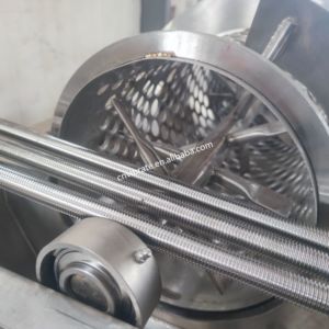 VBJX電気ブドウブドウのデステミングと粉砕粉砕されたクラッシャー茎とブレーカー茎除去機 - Product Image 5