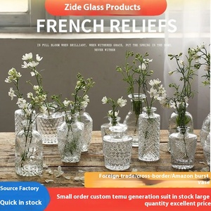 Vaso in Vetro Stile Ins Semplice e Creativo di Gusto Europeo Set per Composizioni Floreali Idroponiche di Alto Valore Ornamenti Rustici da Scrivania - Product Image 2
