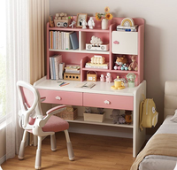 Offre Spéciale : Ensemble Bureau d'Ordinateur en Bois Simple avec Étagère et Chaise pour Chambre d'Enfant et Étudiant