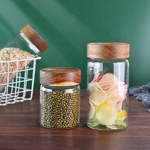 Stoples Kosong Grosir Kaca Berbentuk Bulat Penyimpan Makanan Kaca Toples Kue Kering - Product Image 6