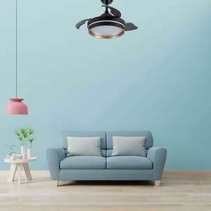 Ventilatore DC 48W 3 Pale 91D 4800lm 6 Velocità 3000K, 4500K, 6000K con Telecomando, Memoria e Timer per Climatizzazione - Product Image 1