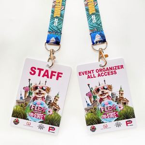 Hot Sale <b>Custom</b> Design Double Sided Polyester Tear Resistant Metal Clip Logo Printed Branded Neck Lanyard for <b>Keychain</b> Festival - Product Image 1