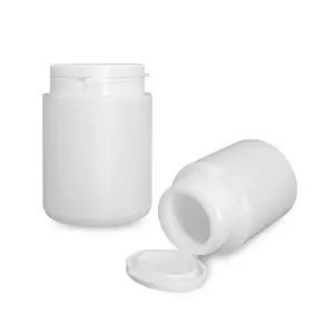 Bouteille en plastique HDPE personnalisée pour pilules bouteille de capsule blanche vide supplément de capsule de pilules en plastique comprimé de vitamine contenant de gomme