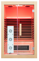 Panneau de chauffage au carbone écologique et sûr, directement de l'usine, sauna infrarouge pour 2 personnes avec luminothérapie rouge