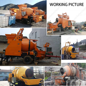 Auf Lager Tragbarer Anhänger-Diesel-Betonmischer mit Pumpe 350L 400L 500L Betonmischer mit Pumpe Selbstladend - Product Image 6