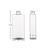 Flacon pulvérisateur à fine brume en PET transparent de 125 ml, flacon pulvérisateur cosmétique vide rechargeable avec pulvérisateur noir pour parfum, soins de la peau