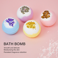 Vente en gros de coffret cadeau pour femmes Spa pour le corps Huile essentielle Parfum bio Soin de la peau Bulle pétillante Fleurs séchées Bombe de bain naturelle vegan