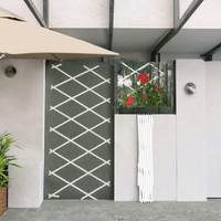 Soporte Expandible para Plantas Trepadoras WholesalGarden, Blanco, Premium para Exteriores