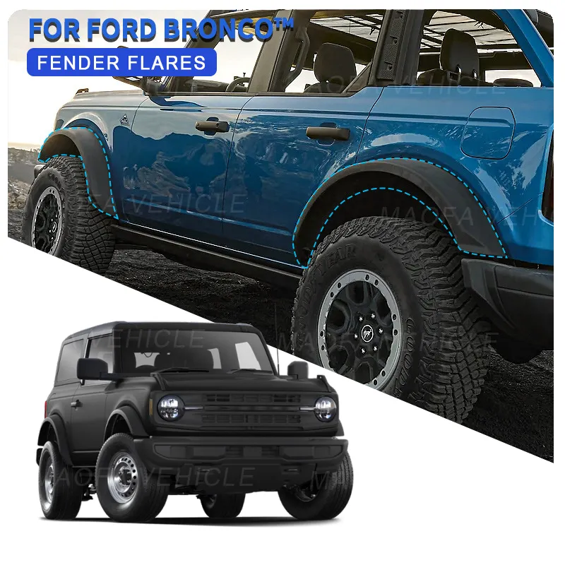 Автомобильные аксессуары, декоративное колесо, защита бровей, шина, отделка бровей, полоса для крыла для Ford Bronco 2021 2022 2023
