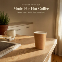 Gobelets en papier jetables de 8 oz de qualité alimentaire, à paroi simple, écologiques, pour café et thé, avec logo personnalisé, pour les cafés à emporter et les fêtes