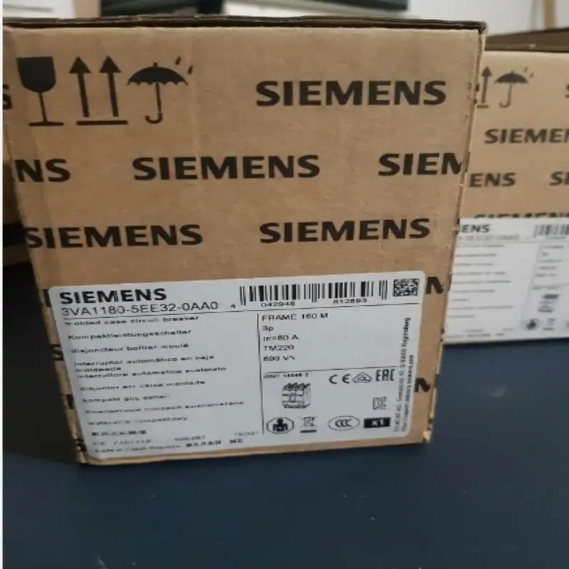 Brand New Original Siemens disjuntor 3VA1180-5EE32-0A0 Em estoque entrega rápida feita em checo