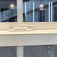 Fenêtre coulissante simple en aluminium et PVC 82 pour la décoration moderne des maisons, idéale pour la cuisine et la salle de bain