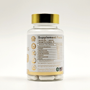 Cápsula de glutatión de 1000mg de alta calidad, píldoras de colágeno de vitamina E para blanquear la piel orgánica 100% - Product Image 4