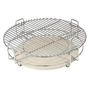 Système de cuisson SEB <span class=keywords><strong>KAMADO</strong></span>/Divise et conquér, pour <span class=keywords><strong>Kamado</strong></span> de 21 pouces, grillage d'un côté, fumoir de l'autre, créez un <span class=keywords><strong>barbecue</strong></span> à 2 zones - Product Image 2