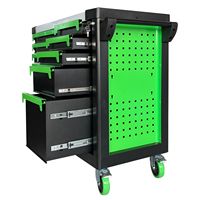 Chariot d'atelier industriel à roulettes avec plan de travail de 96 pouces, 12 tiroirs, personnalisable OEM, capacité de charge de 300 kg, en métal robuste, certifié GS
