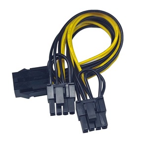 8Pin To Dual 8Pin Pcie Power <b>Cable</b> For Graphics Card <b>Splitter</b> Adapter 6 2 Pin Extension Cord - Product Image 4
