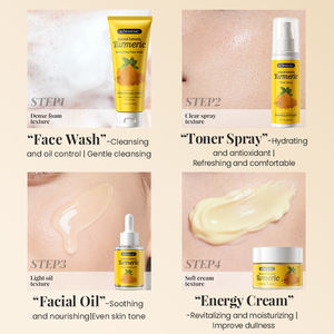 KORMESIC - Set de Cuidado Facial con Aceite Esencial de Cúrcuma, Crema Energética Calmante, Tónico Facial Refrescante en Spray - Product Image 6