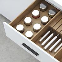Poignée latérale concave lisse en alliage d'aluminium, style minimaliste moderne, pour armoire de chambre, meuble de cuisine et tiroirs