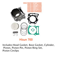 Pièces ATV Hisun 700, kit de réparation de joint de piston de cylindre, HS700 OE P0070001211A0000 12100-007-0100 4x4 Quad ATV UTV Parts