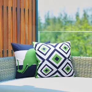 Hot Selling Outdoor Waterproof Cushion Cover Outdoor Garden Pillowcase Patio Pillow Cover