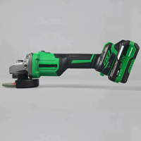 Meuleuse d'angle électrique sans fil portable 21V 800W 4 pouces avec batterie et chargeur, outils électriques pour la découpe du métal et du bois