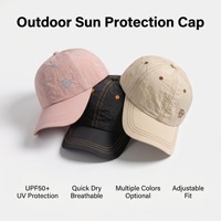 Casquettes de baseball personnalisées en nylon à séchage rapide, imprimées par transfert thermique, protection solaire, pour sports de plein air unisexes, vente en gros