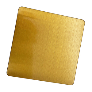 Tôles d'acier inoxydable colorées ASTM 304 316L brossées finition cheveux <span class=keywords><strong>de</strong></span> bison, <span class=keywords><strong>cuivre</strong></span> rouge, or, avec revêtement PVD et anti-traces <span class=keywords><strong>de</strong></span> doigts - Product Image 4