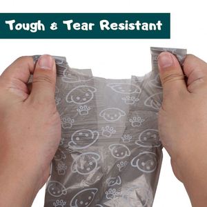 Sacs à déjections canines personnalisés OEM, écologiques, imprimés mignons, rouleaux de sacs à déchets pour animaux de compagnie, biodégradables, enveloppes pour déjections canines, 2 rouleaux avec distributeur - Product Image 5