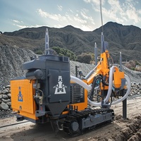 Foreuse hydraulique sur chenilles portable Kaishan, puissance élevée, efficace pour le forage de puits d'eau, les travaux miniers et la construction