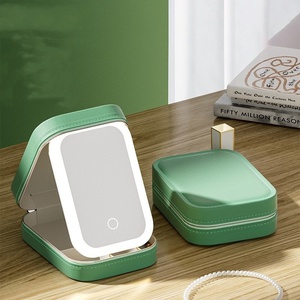 2025 Smart Cosmetic <b>Case</b> With Mirror Travel <b>Makeup</b> Bag Small Cute Female Beautician Skincare Product <b>Makeup</b> <b>Case</b> for Women - Product Image 6