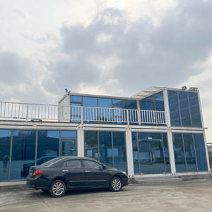 Rumah Kontainer Modular Mewah Boxspace 20ftx10ft dengan <span class=keywords><strong>3</strong></span> Kamar Tidur 2 Kamar Mandi Desain Farmhouse Dapat Dilepas dan Ditumpuk Bersertifikasi CE - Product Image 2