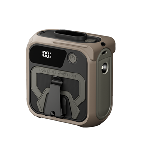 Ventilateur portable à suspendre à la taille, rechargeable par USB, avec batterie externe intégrée, 5 vitesses réglables, pour usage domestique, vente en gros par le fabricant - Product Image 1