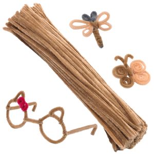 ลวดเชนิลล์หลากสีขนาด 6 มม. 10 มม. สำหรับงานประดิษฐ์ DIY งานฝีมือเด็ก - Product Image 2