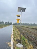 Lámpara LED Solar Seedafarm para Control de Plagas Agrícolas con Luz Negra, 2 Años de Garantía, 20 kg, para Huertos y Estanques de Peces