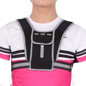 Impresión personalizada deportes al aire libre maratón Camping mochila 360 reflectante soporte para teléfono móvil correr Chaleco de hidratación para Mujeres Hombres - Product Image 5