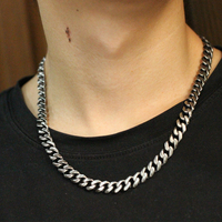 Bracelet et joncs pour homme en acier inoxydable, style Hip Hop Rapper, avec chaîne gourmette à maillons rétro de 9 mm et motif tressé, pour cadeau d'anniversaire