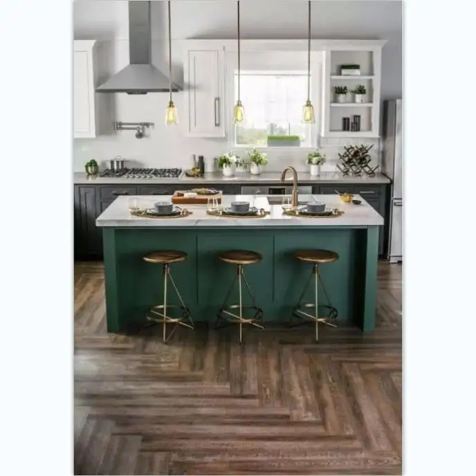 Factory Direct Sales Factory Price Glass Kitchen Wood Door Design