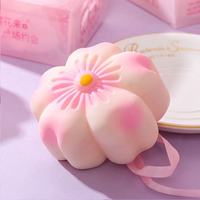 Balle Squishy Sakura Tofu, Jouet Anti-Stress à Rebond Lent, Cadeau de Noël Original