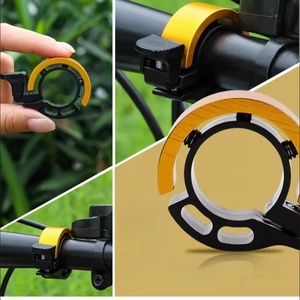 Sonnette de <span class=keywords><strong>vélo</strong></span> en alliage, sonnette d'alarme de sécurité universelle pour guidon, accessoire léger pour le cyclisme - Product Image 6