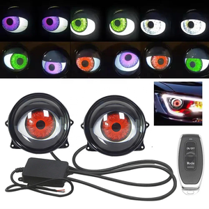 ไฟหน้ารถยนต์คุณภาพสูงแบบ LED Devil Eye เลนส์ไฟหน้ารถยนต์ Demon Eyes Devil LED - Product Image 3
