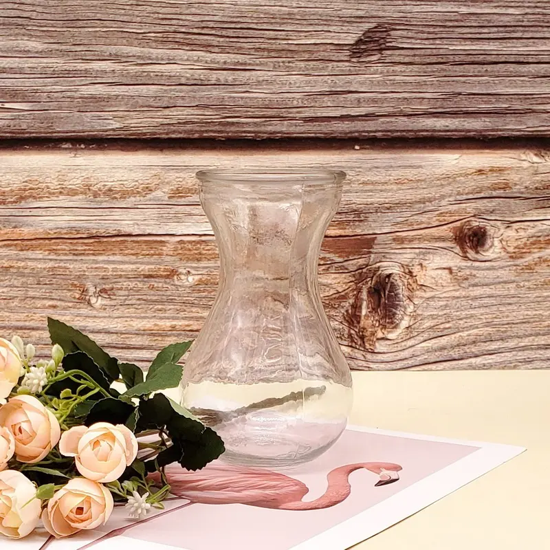Bán buôn mini Glass Flower Vase trên bảng nhà hàng nước nhà máy thủy tinh rỗng container cho các nhà máy thủy sản cho trang trí nội thất
